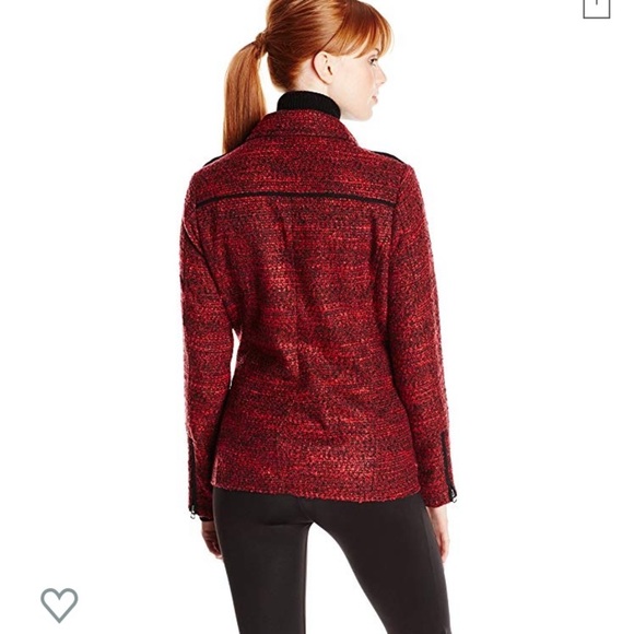 Lucky Brand Slouchy Long Moto Jacket Size L EUC - Picture 2 of 8